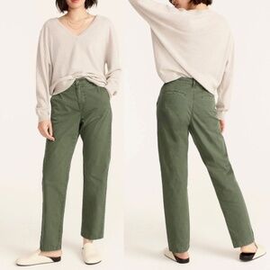 JCrew Women's Slouchy Boyfriend Chino - Green - Size 24